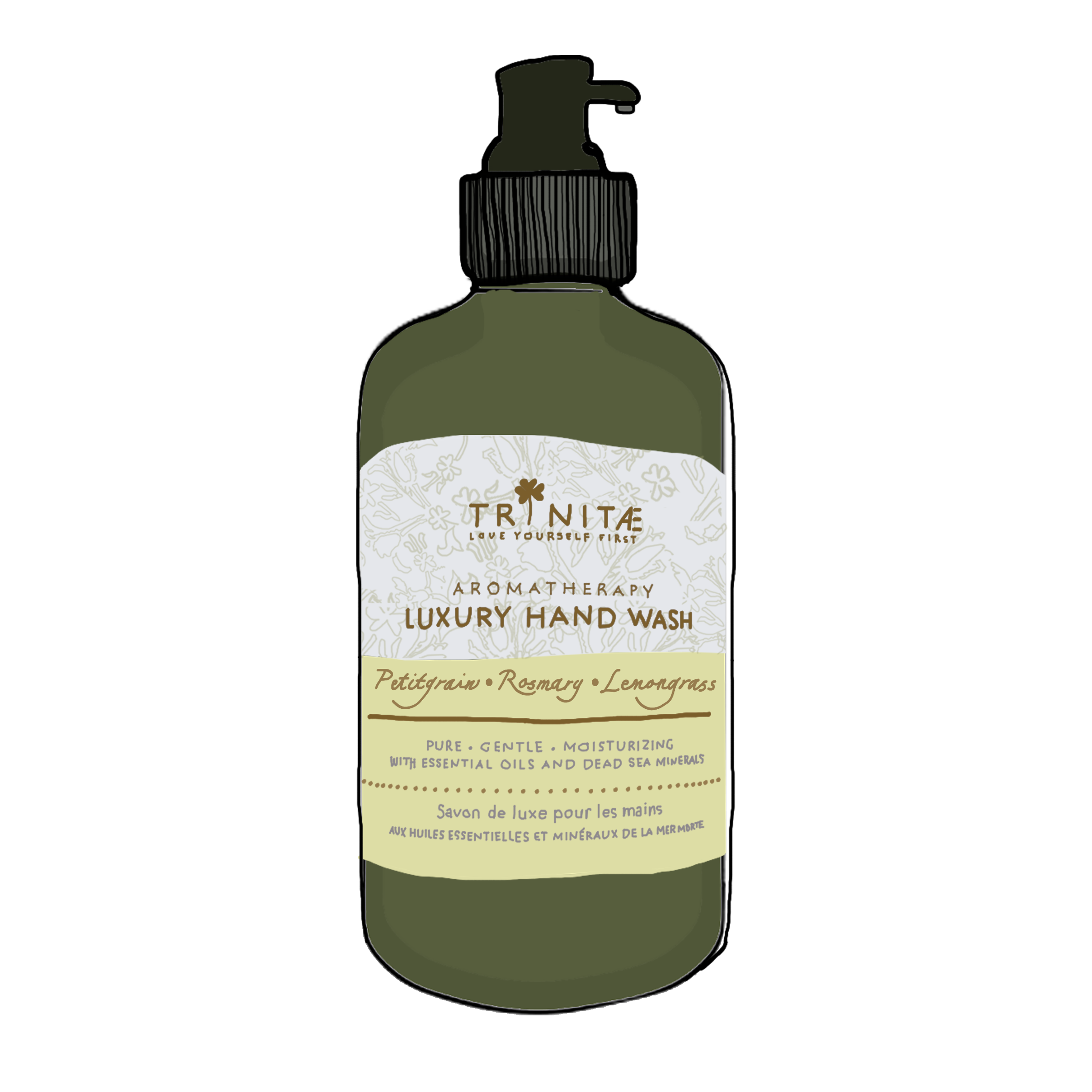 Trinitae feuchtigkeitsspendende Luxuriöse Handpflege Handseife Flüssigseife