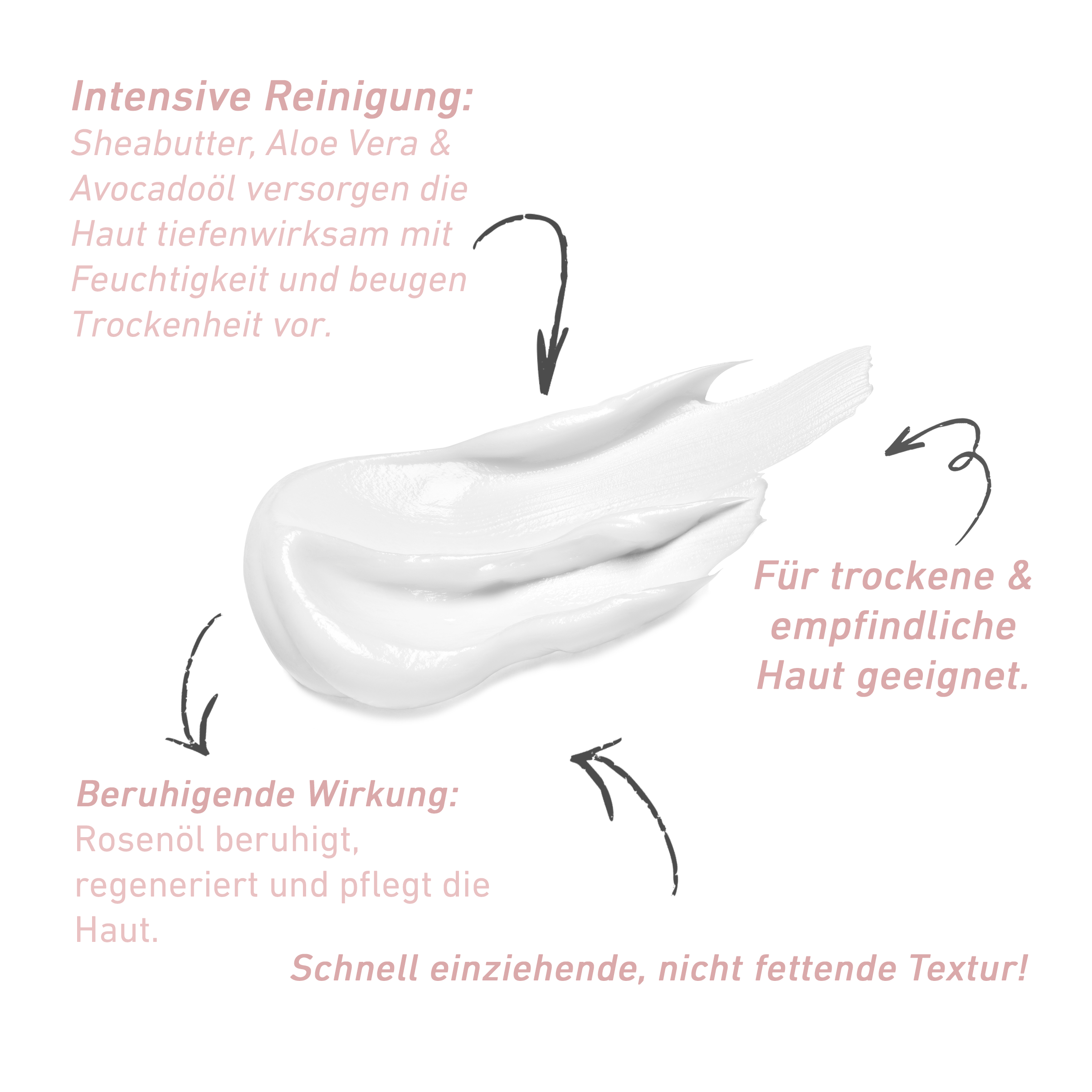 Trinitae Luxus Handcreme mit Rose