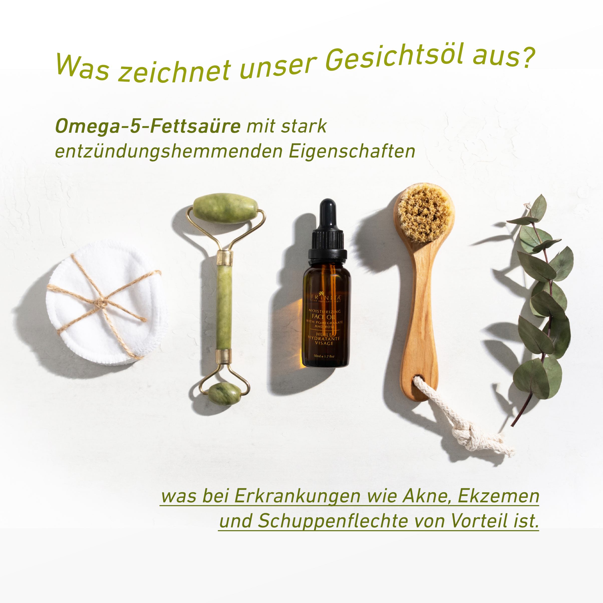 Trinitae feuchtigkeitsspendendes Gesichtsöl mit Granatapfelkernöl & Rose
