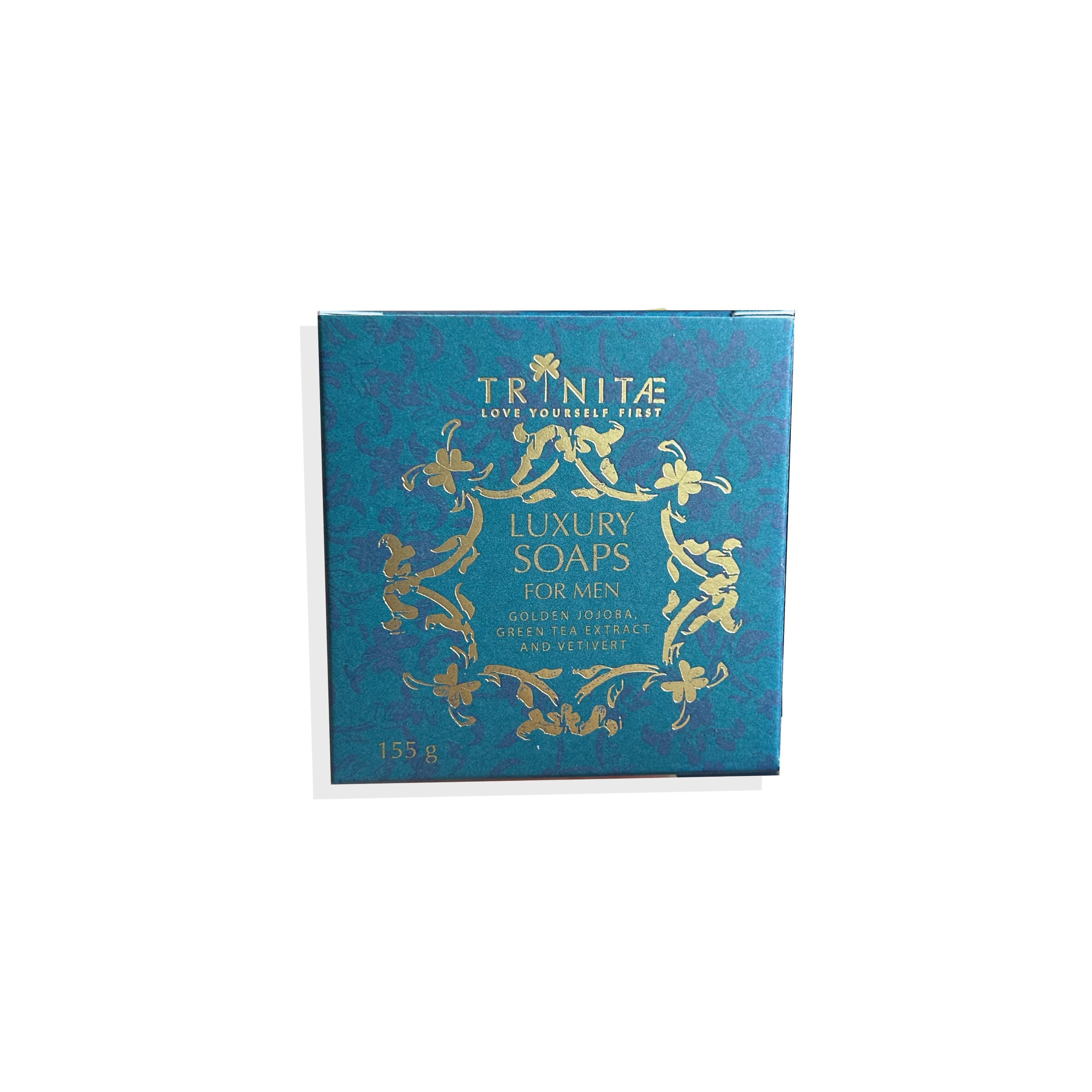 Trinitae Luxus Seife Rasierseife für den Mann mit goldenen Jojoba, grünem Tee und Vetiver