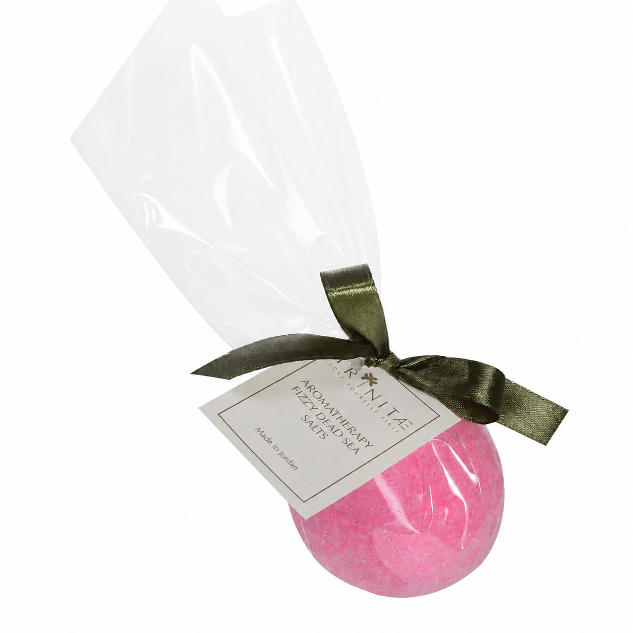 Trinitae Aromatherapie Totes Meer Salz basische Badebombe Granatapfel & Beeren