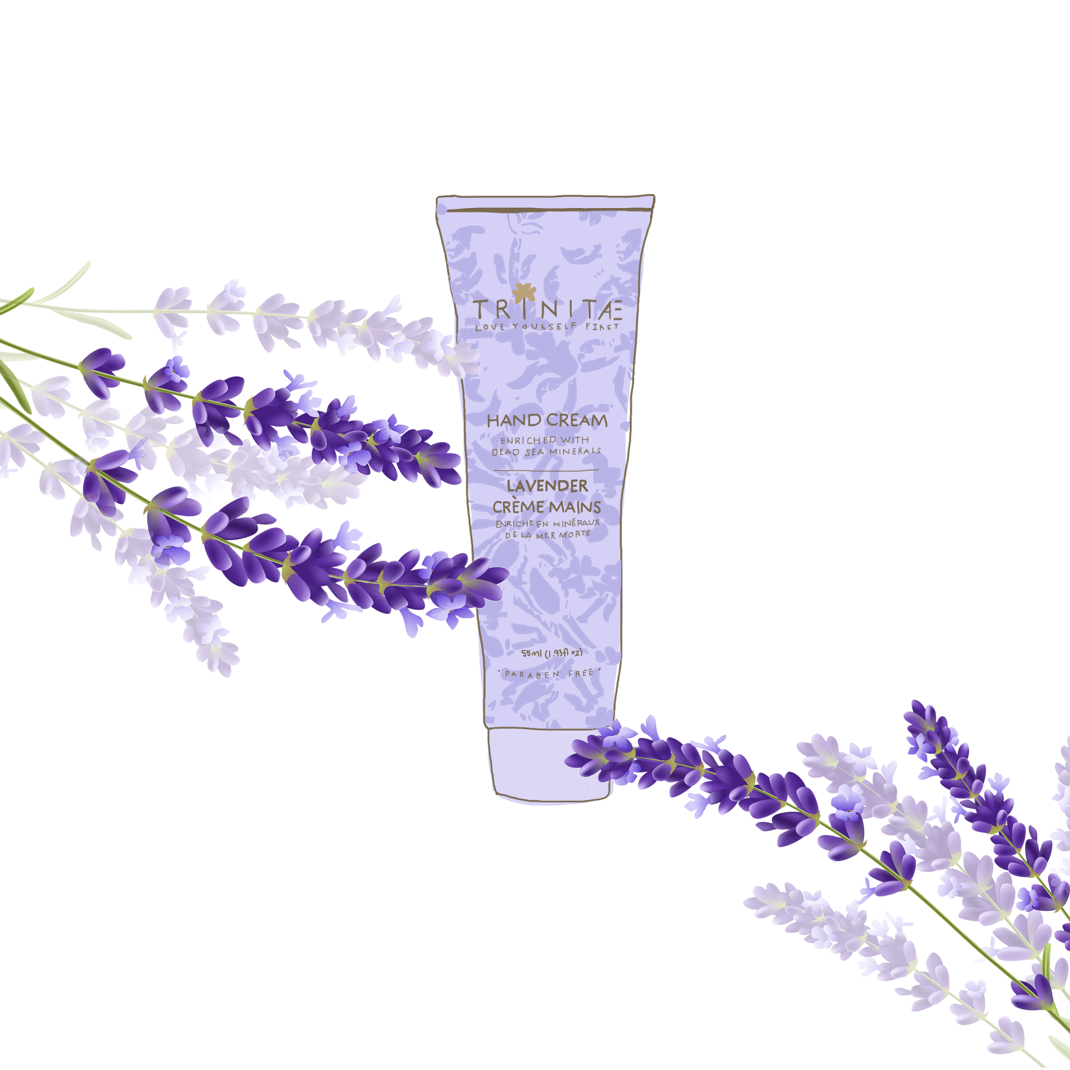 Trinitae Luxus Handcreme mit Lavendel