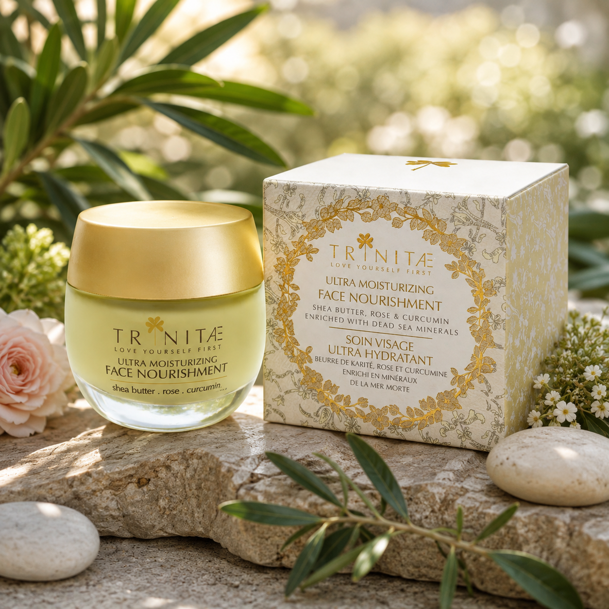 Trinitae Reparierende Shea Butter mit Traubenkernöl, Jojobaöl & Kurkuma – Intensive Pflege für sehr trockene Haut und Haut in den Wechseljahren